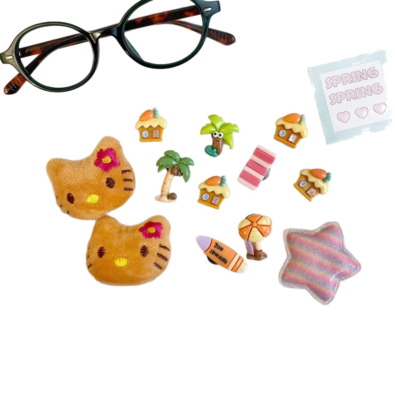 Summer versatile Crocs accessories: DIY shoe buckles, cartoon three-dimensional high-end look, detachable slipper decorative clips Item Picture