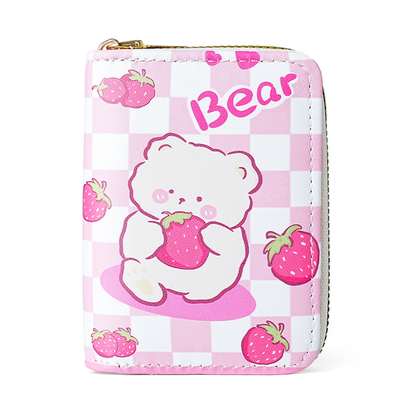 New cartoon and cute lady organ card case with multiple slots and large capacity, student coin purse Item Picture