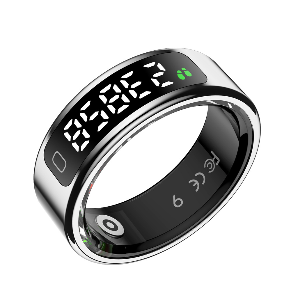 The new R11C smart ring features a display screen, gesture control for sleep, heart rate, oxygen, health, step counting, calories, and exercise full figure