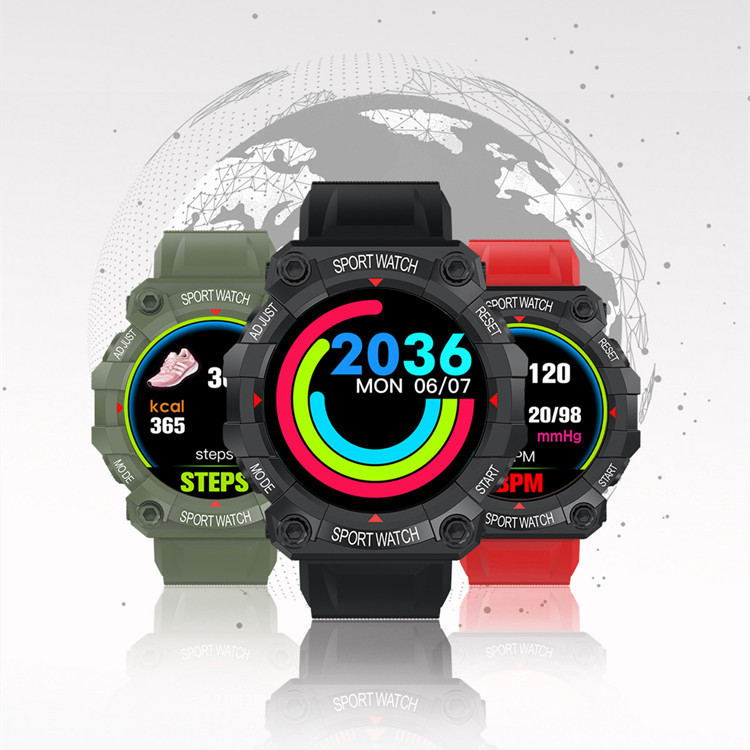The cross-border bestseller FD68 round screen smart bracelet features a color screen heart rate monitoring, step counting for exercise, heart rate and blood oxygen, and is a smart watch Specification drawing