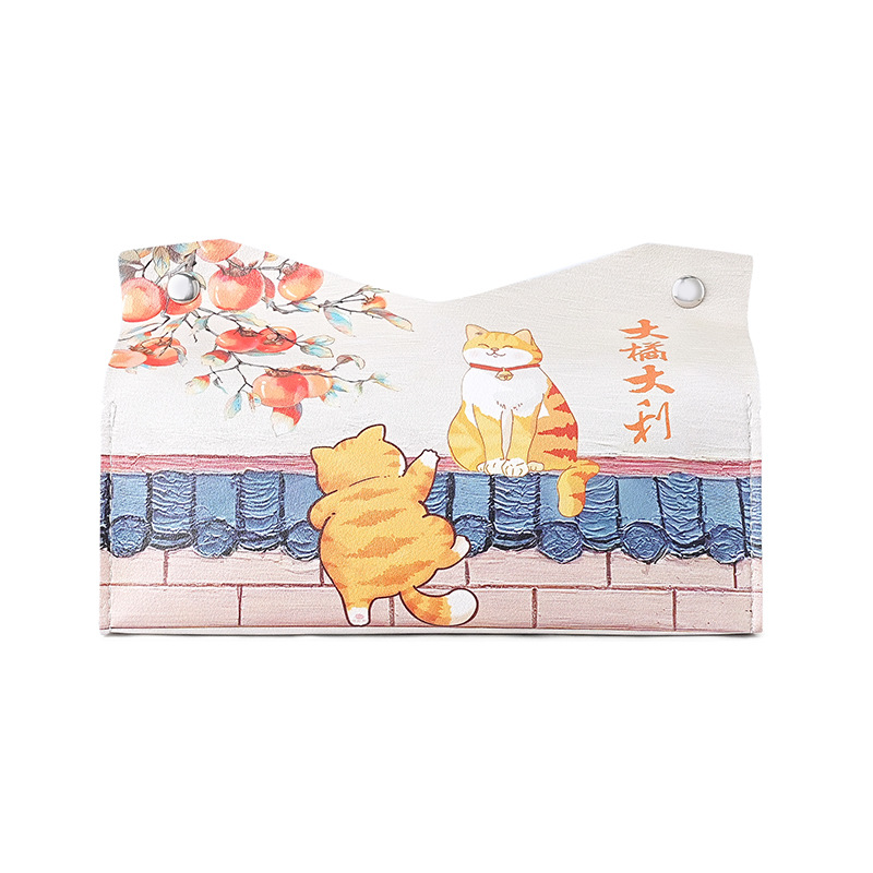 New Ailun cute tissue box, creative festive tissue box, multi-functional storage box for living room, bedroom and car, decoration Item Picture