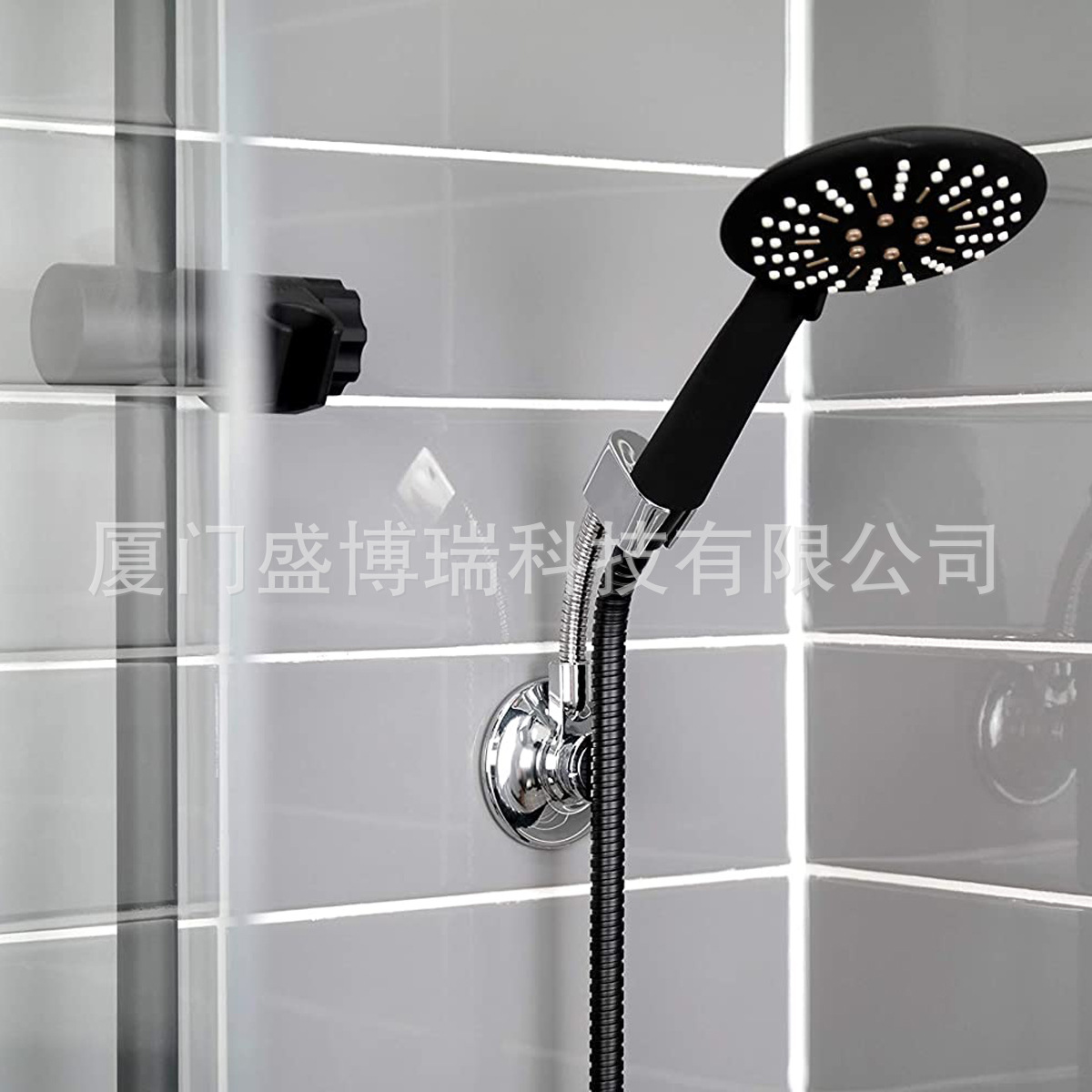 Amazon vacuum suction cup type shower head, adjustable stand base, socket, no need for drilling, adjustable shower head base details Picture