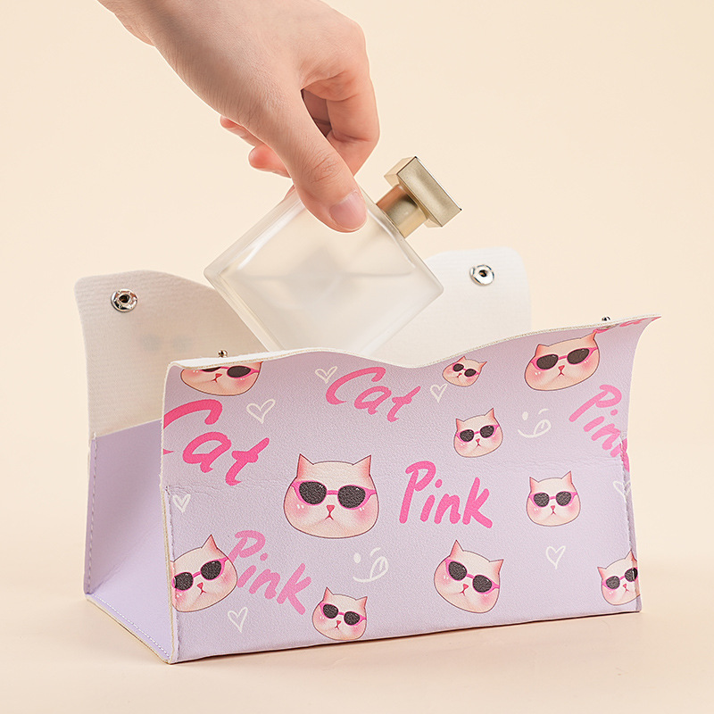 New type of tissue box, home tissue box, living room desk, bar counter decoration, creative tissue box, simple, cute and light luxury details Picture