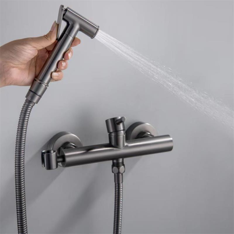 Kaiping Youjia Sanitary Ware Bathtub Hot and Cold Faucet Toilet Hot and Cold Companion Toilet Hot and Cold Spray Gun Floor Washer 5743 details Picture