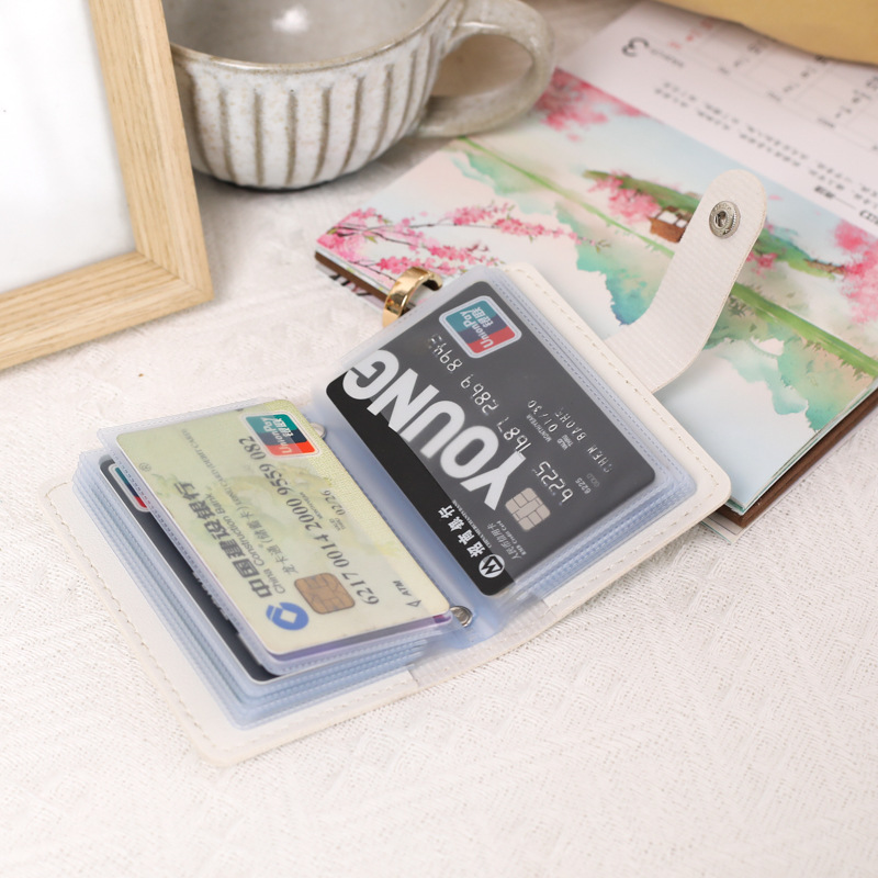 Cartoon cute card bag for students, portable cartoon multi-slot card bag for girls, small and mini, large capacity, one-piece consignment Specification drawing