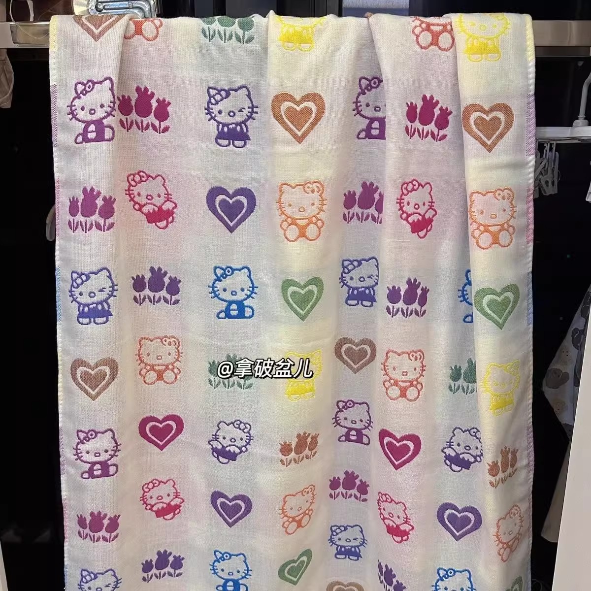 Cartoon cat all-cotton bath towel 2025 new style Baby wrap towel Gauze cotton household large bath towel Bath Absorbent towel Application Scenario