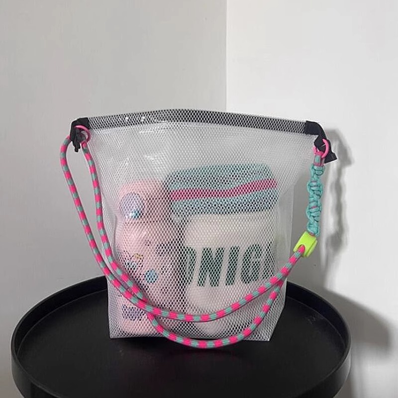 Waterproof toiletry bag, large-capacity dry and wet separation drawstring bag, men's and women's outdoor swimming, fitness and travel storage bag details Picture