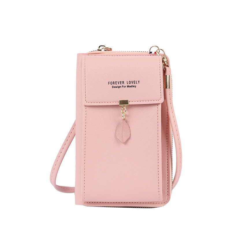 2022 New style wholesale large-capacity multi-functional fashionable and simple leaf single-shoulder small bag crossbody mobile phone bag for women Item Picture