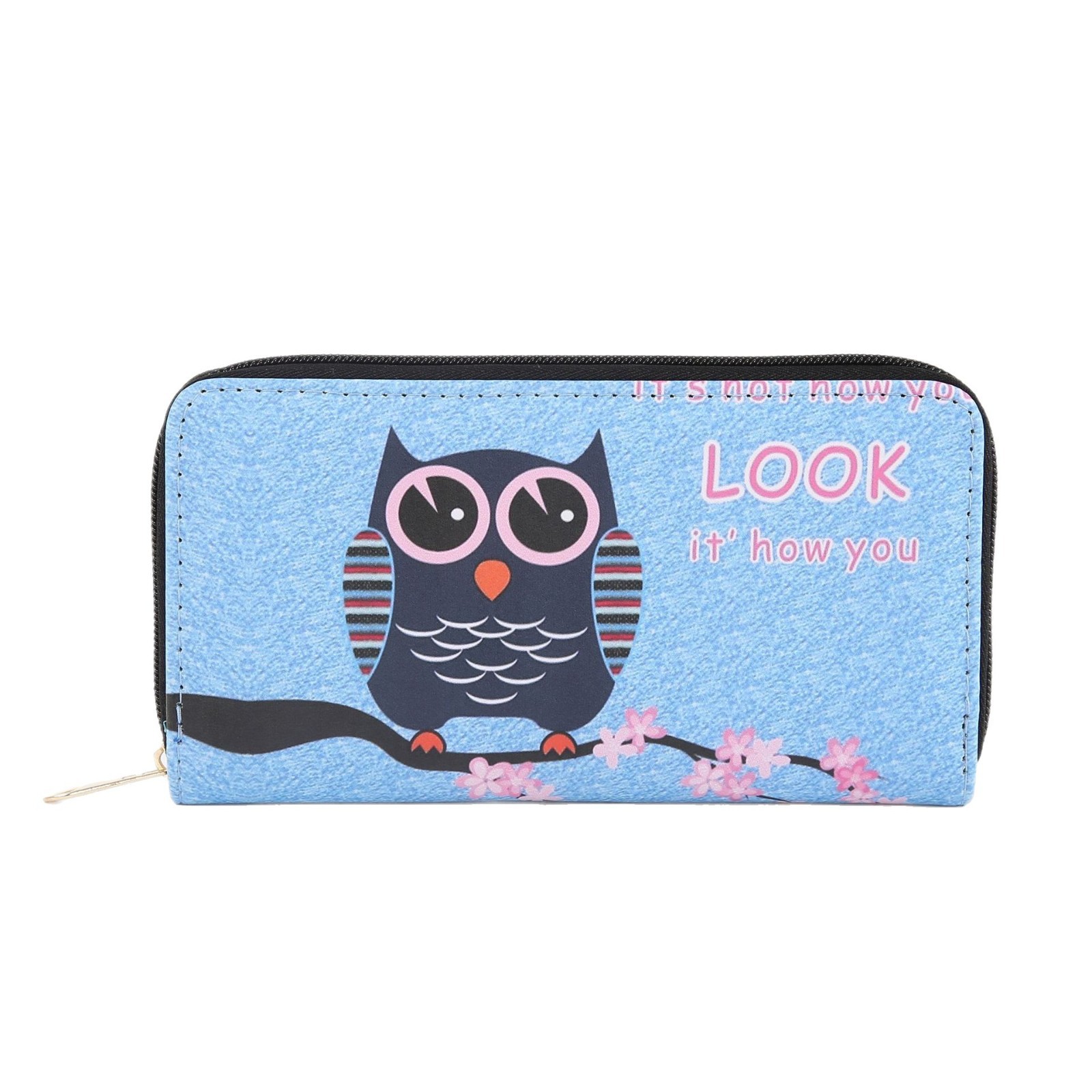 New cartoon pattern wallet for women, long clutch bag, double-zipper, large capacity coin purse, multi-purpose mobile phone case Item Picture
