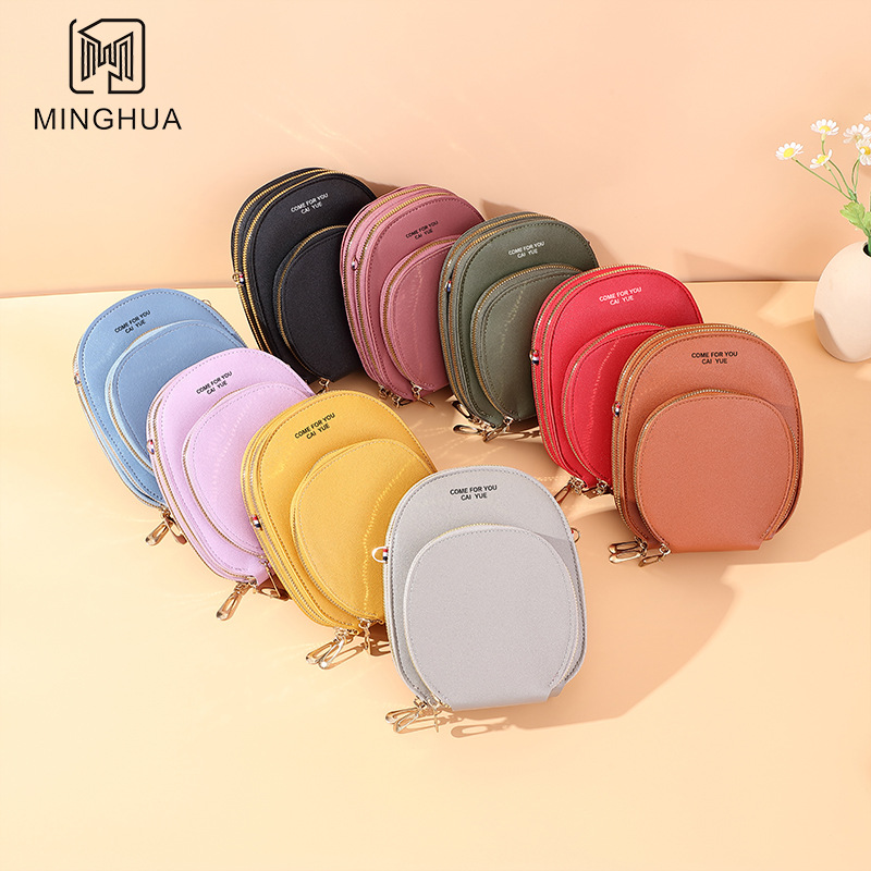 New mobile phone bag, women's solid color single-shoulder bag, summer fashion, simple and multi-position cross-border crossbody bag source manufacturer details Picture