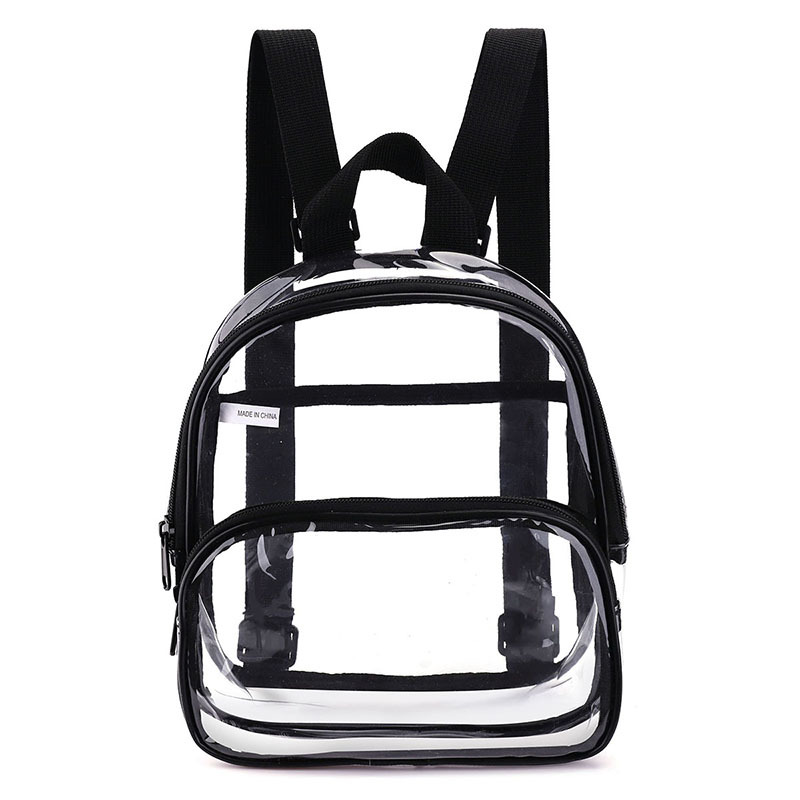 Amazon Cross-border Transparent Jelly Backpack 2023 New Mini Summer Waterproof Student Schoolbag pvc backpack details Picture
