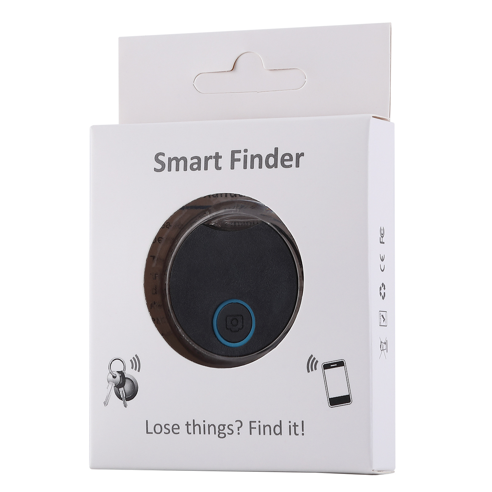 Circular Bluetooth anti-loss device S8 wallet luggage key finder Wireless smart item lost reminder finder Item Picture