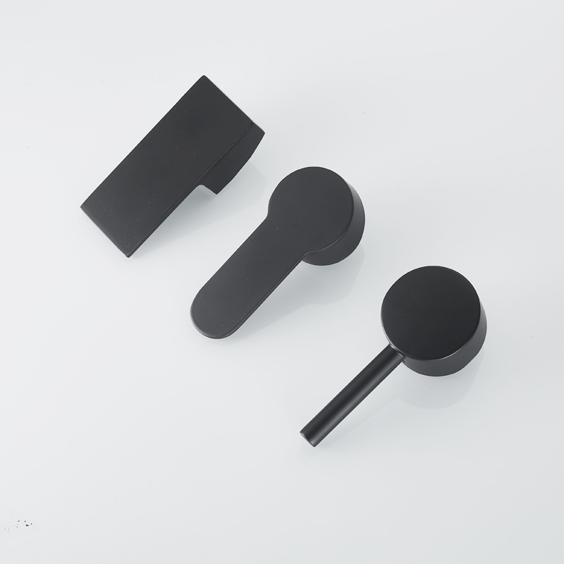 Basin hot and cold water faucet accessories, 35mm / 40mm valve core handle, zinc alloy black switch handle Item Picture