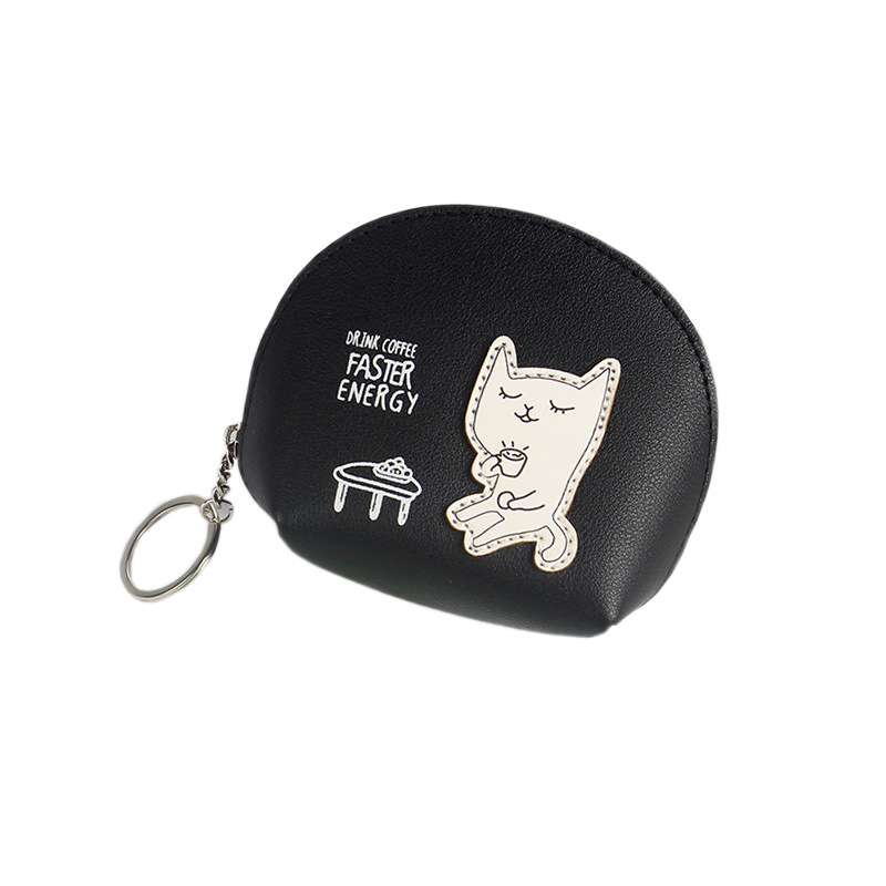 Korean girl's heart on Instagram, cute and charming little wallet, simple 2024 portable cat mini wallet Item Picture