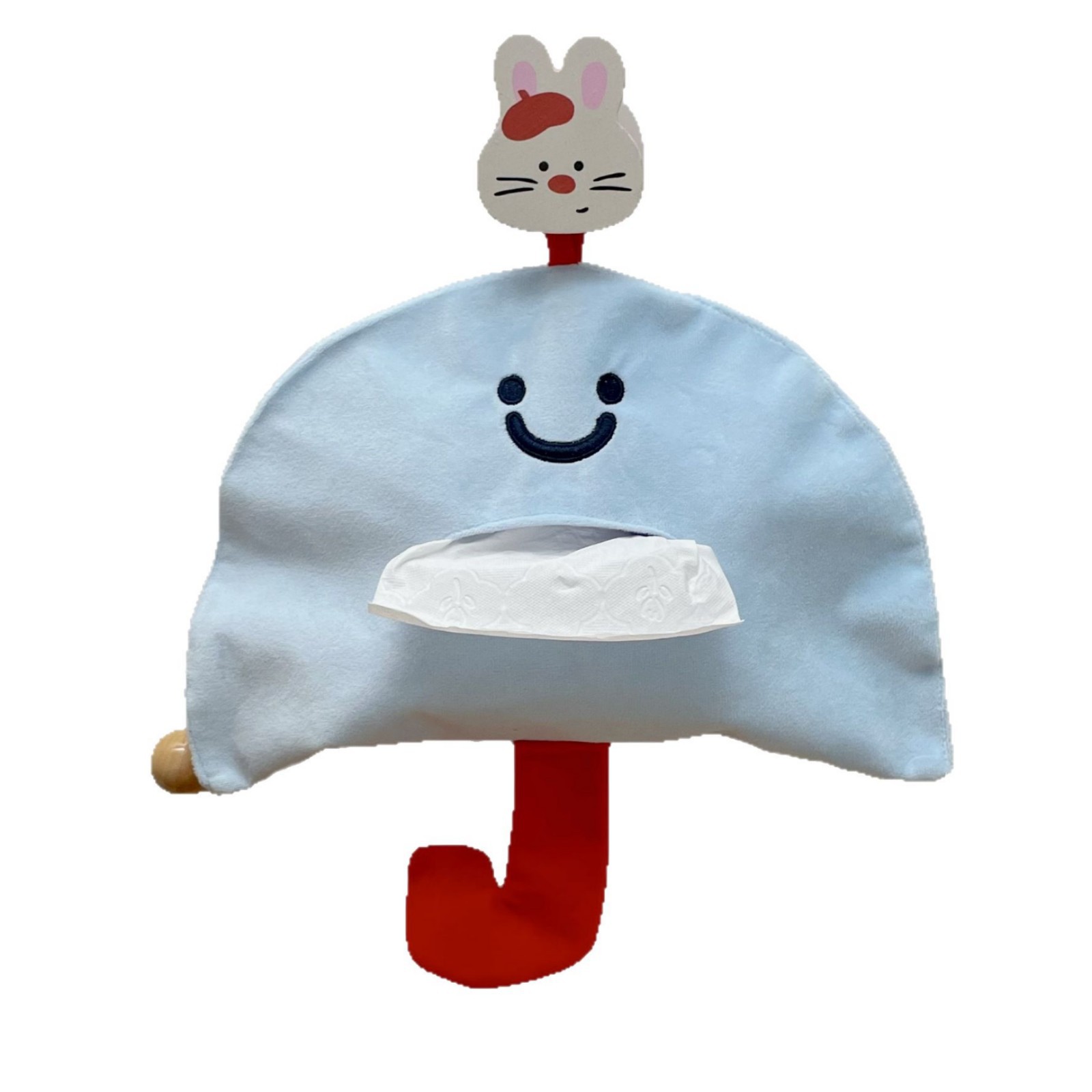 Small umbrella tissue bag, ins style, niche, living room, high appearance level, tissue box, bedroom, bedroom wall-mounted tissue bag Item Picture