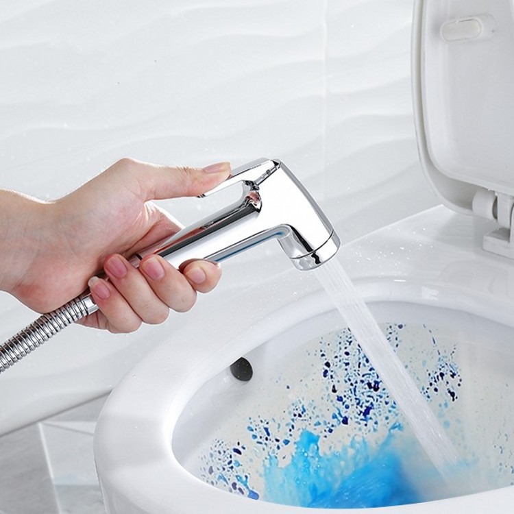 Cross-border body cleansing, women's washbasin set, handheld toilet spray gun, bathroom cleaning, buttock cleansing device, toilet flushing nozzle details Picture