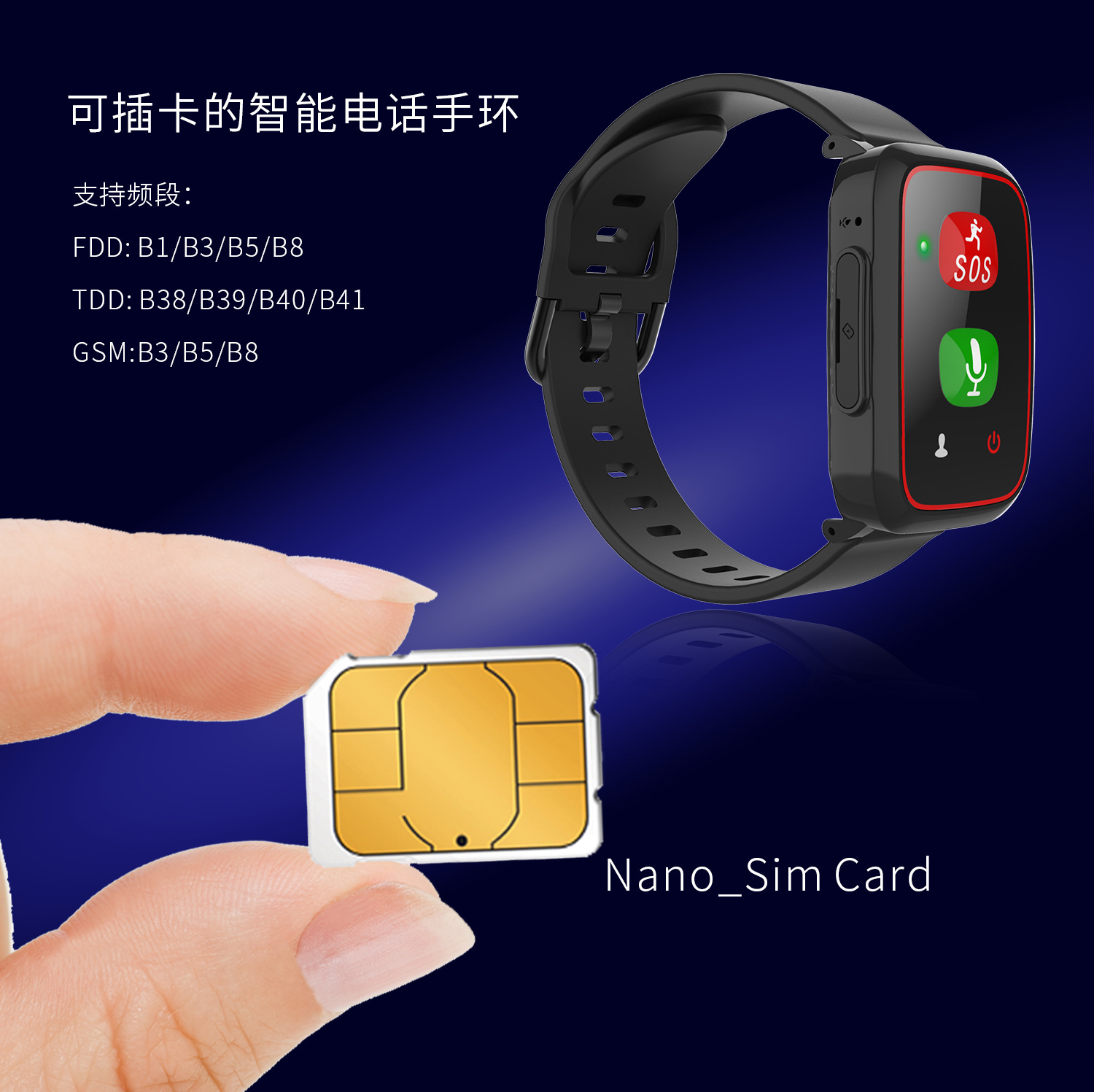 4G elderly GPS positioning wristband, smart anti-fall tracking, anti-getting lost, one-click SOS smartwatch for the elderly Application Scenario