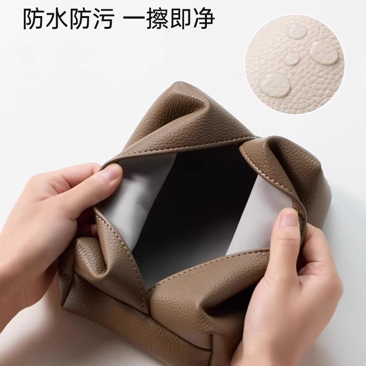 Square leather tissue box, high-end light luxury tissue box, home living room tissue box, car tissue box, waterproof storage box Application Scenario