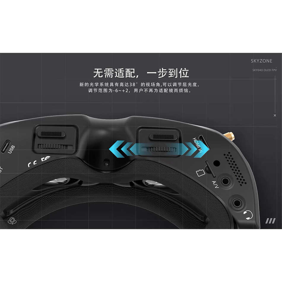 SKYZONE SKY04O PRO 04O PRO Video Glasses Upgraded Version Dual Reception Fusion Analog Video Transmission Application Scenario