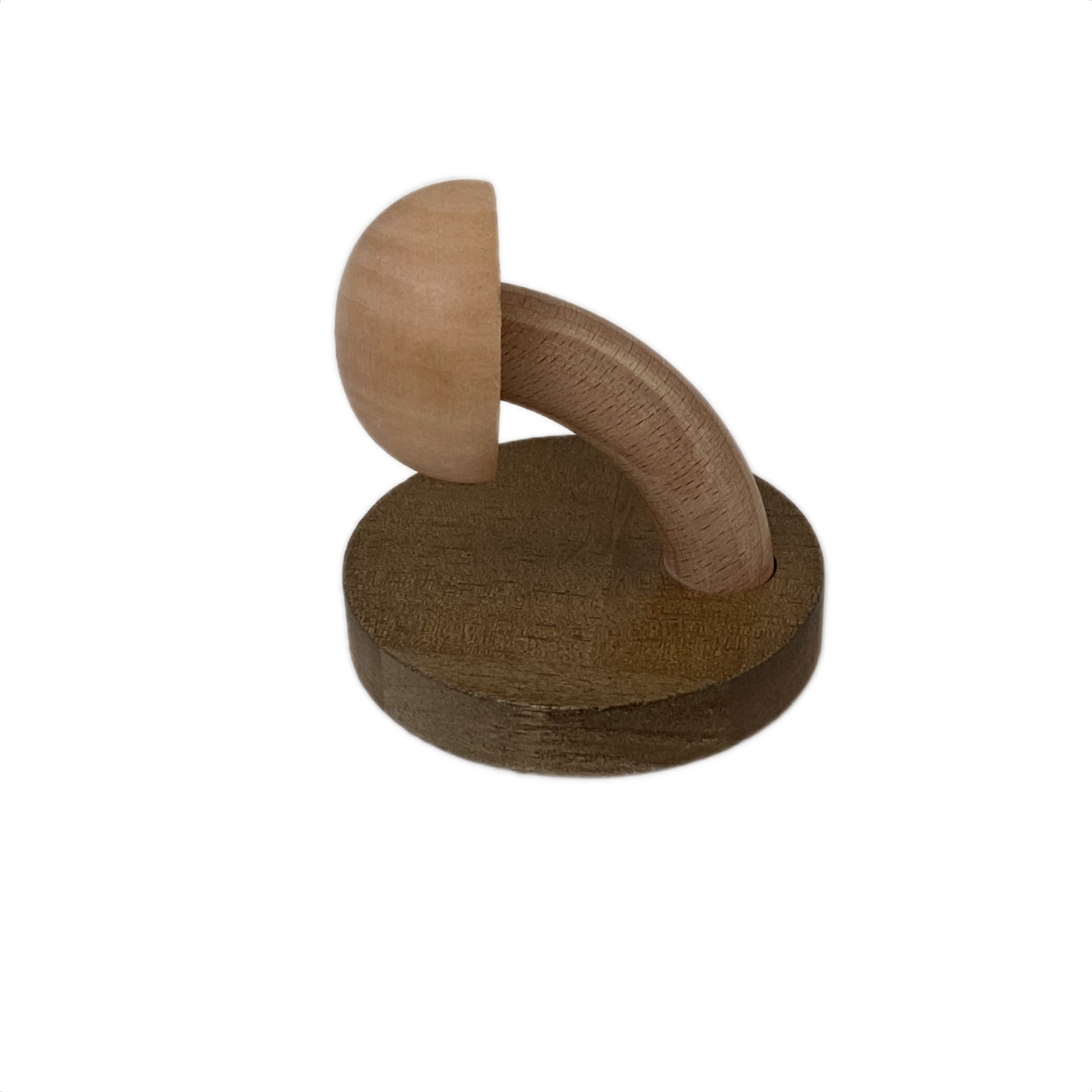 Cute mushroom solid wood hooks, creative high appearance level, wall-mounted door without drilling, coat hooks, hat hooks, mysterious and sticky hooks Item Picture