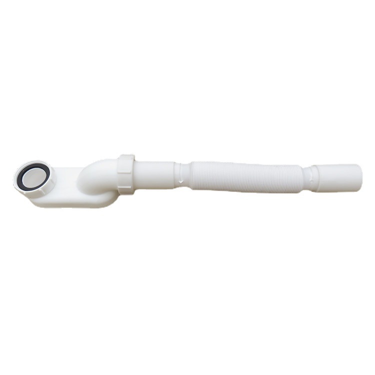 Bathtub drain pipe, shower room wooden bucket drain accessories, displacement pipe, sink, mop pool, plastic telescopic drainage pipe Item Picture