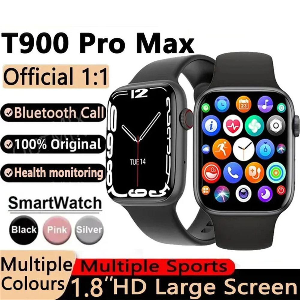 Smartwatch Bluetooth call, heart rate and blood pressure monitoring, factory direct sales, in stock, S9MAX alternative to T900PROMAX full figure