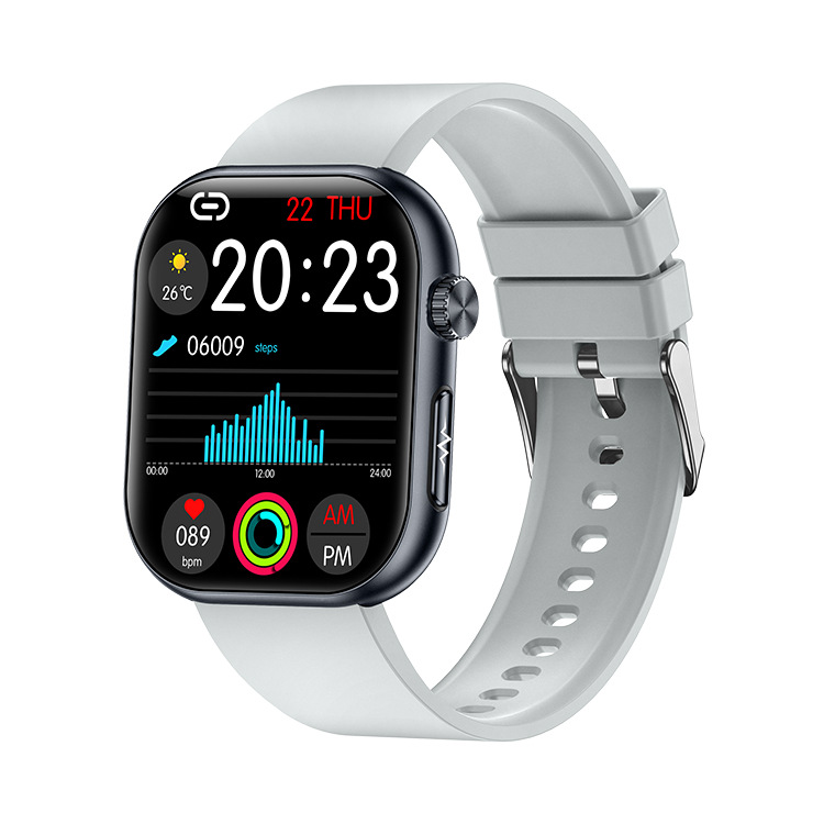 The 2025 new ET587 smartwatch features electrocardiogram, blood glucose, uric acid, body fat, true blood oxygen, micro-physical examination, NFC and Alipay Specification drawing