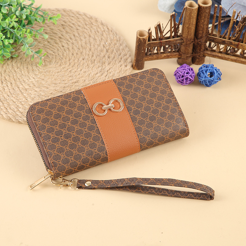The new style of coin purse, fashionable women's bag, pu leather clutch, versatile and retro multi-functional clutch is available for wholesale full figure