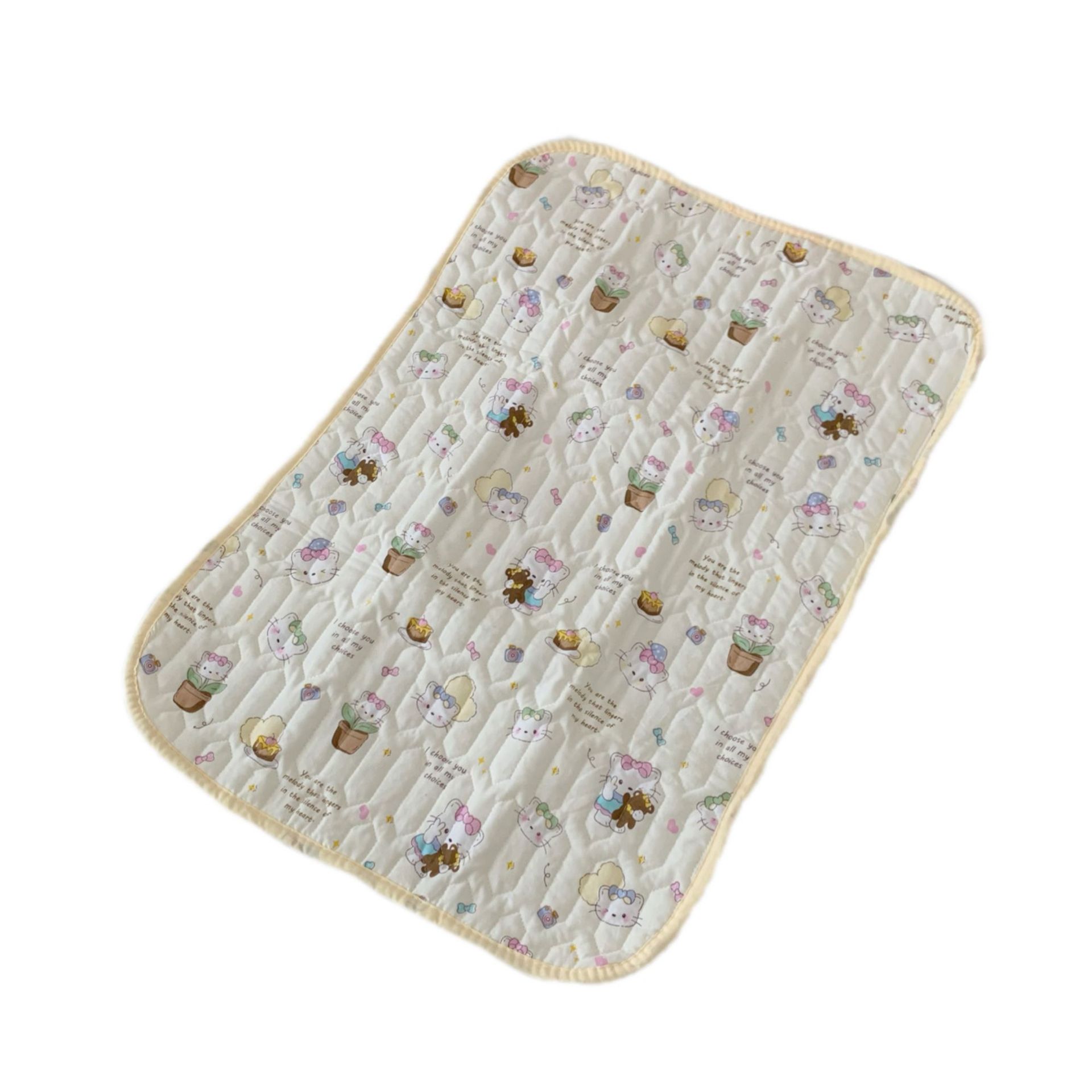Cute cat menstrual pad, summer breathable urine isolation pad, menstrual mattress, washable and waterproof for women, menstrual pad, leak-proof Item Picture