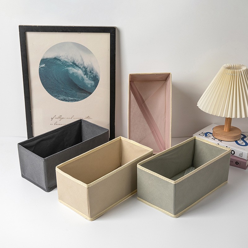 New type of clothing storage box, household foldable non-woven fabric storage box, wardrobe drawer-style clothes and underwear organization box details Picture
