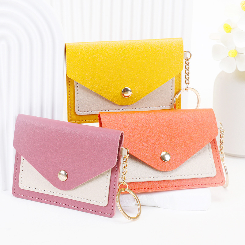 Candy-colored keychain jewelry, fashionable small card case, cross-border new creative female student bus card case manufacturer batch details Picture