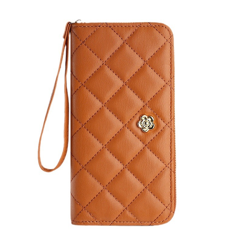 A new European and American light luxury versatile small chanel-style women's wrist wallet card case with large capacity and cross-border mobile phone case for women Item Picture