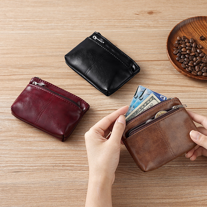 New in-stock coin purse, mini ladies' zipper hand-held key case, portable storage bag for coins, cards and cosmetics full figure