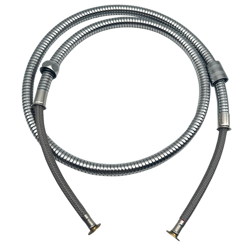 1.5-meter stainless steel electroplated braided wire shower pipe and pull-out pipe, original factory original showerhead pipe in stock wholesale Item Picture