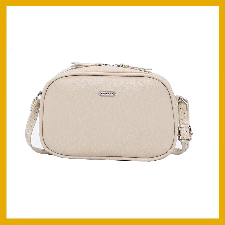 New small square bag women's solid color simple crossbody bag 2024 Spring cross-border foreign trade multi-functional single-shoulder bag full figure