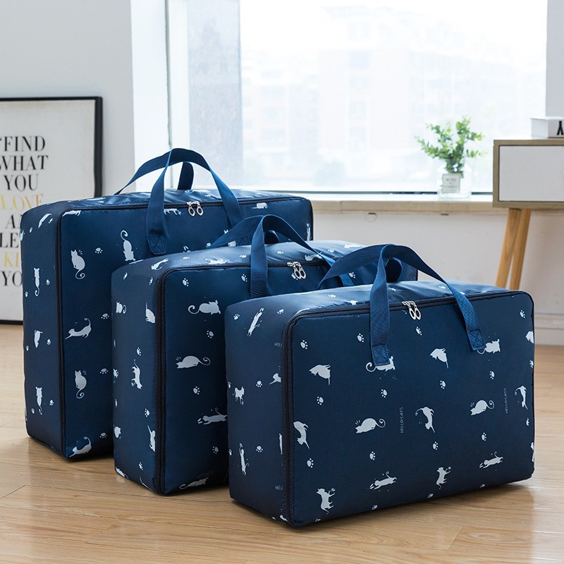 Seasonal Oxford cloth moisture-proof cotton quilt bags, large-capacity home clothing storage bags, in-stock quilt sorting and moving bags full figure