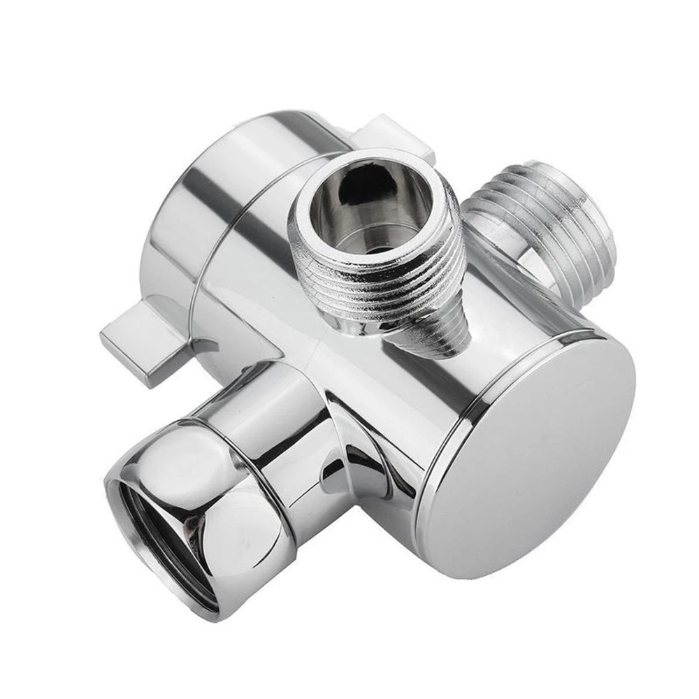 4-minute shower manifold, quick-opening three-way manifold, 4-minute conversion valve, one-inlet and two-outlet shower head manifold Item Picture