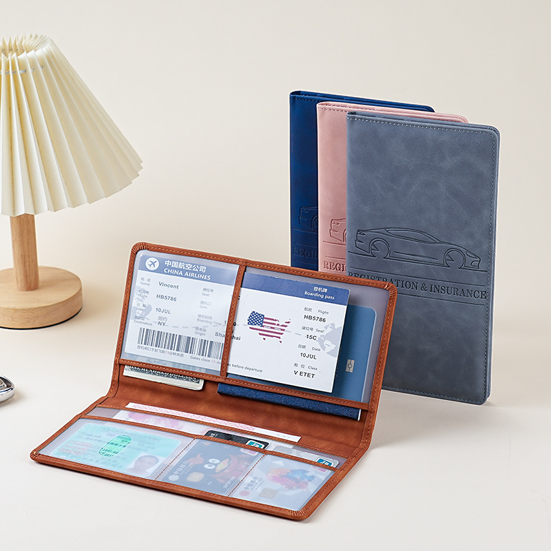 Ailun's new multi-functional PU car document and ID card holder for car registration and insurance holders full figure