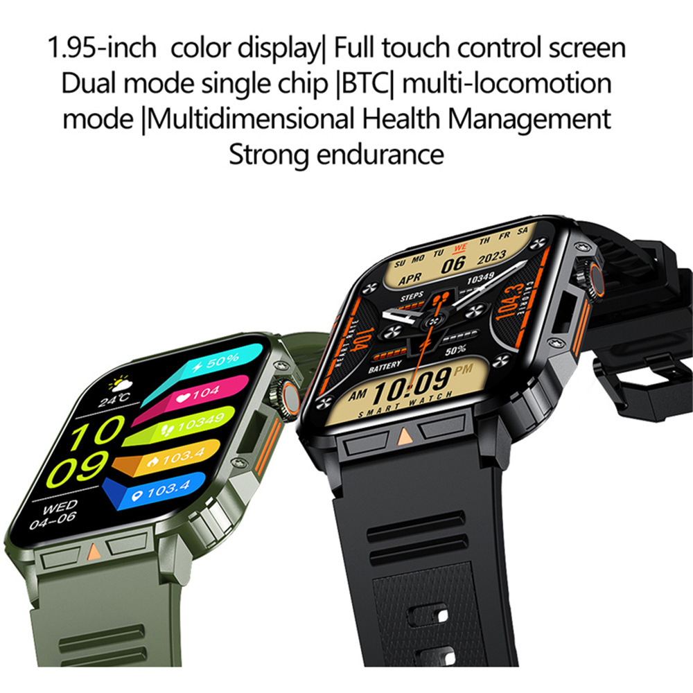 The new outdoor three-proof L81 smartwatch features Bluetooth calls, heart rate, blood pressure, sleep, health monitoring, and step counting during exercise details Picture