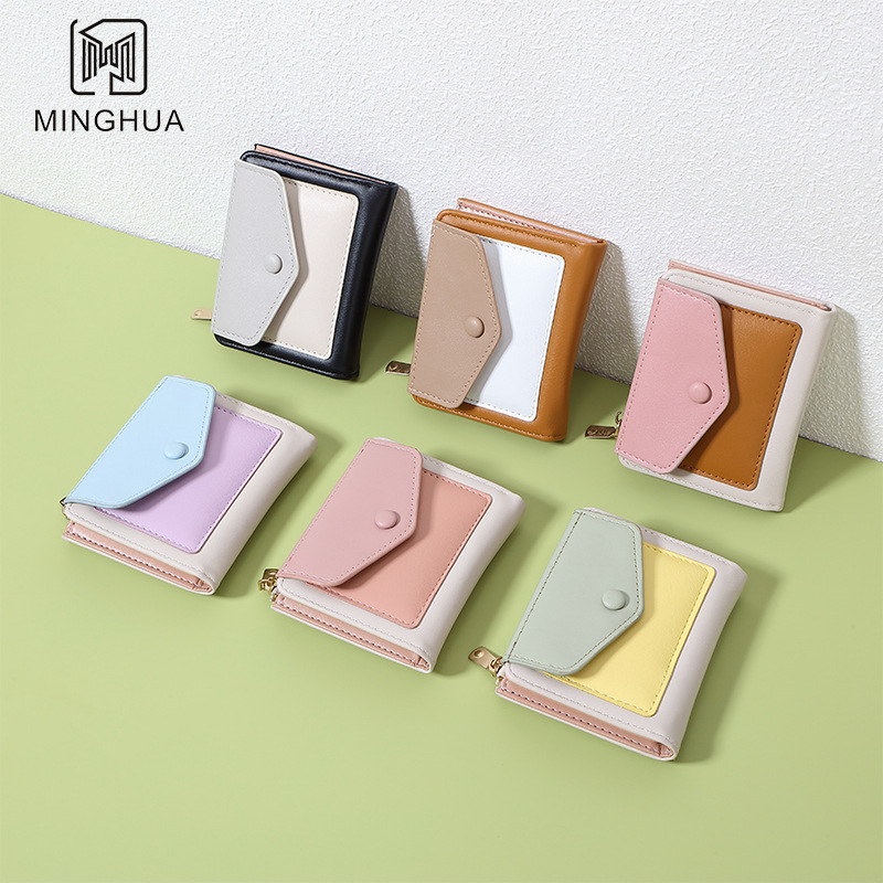 New wallet for women, short card case, RFID coin purse, mini small bag, multi-functional wallet, ID card storage bag details Picture