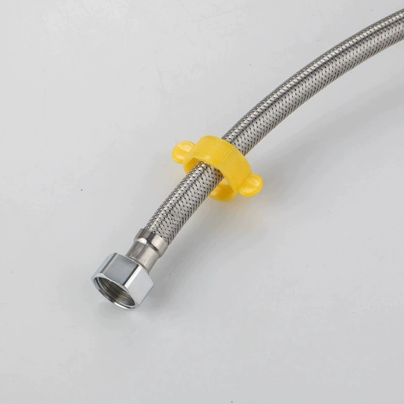304 stainless steel braided hose faucet, water heater, toilet faucet, water inlet pipe, household 4-point high-pressure explosion-proof details Picture
