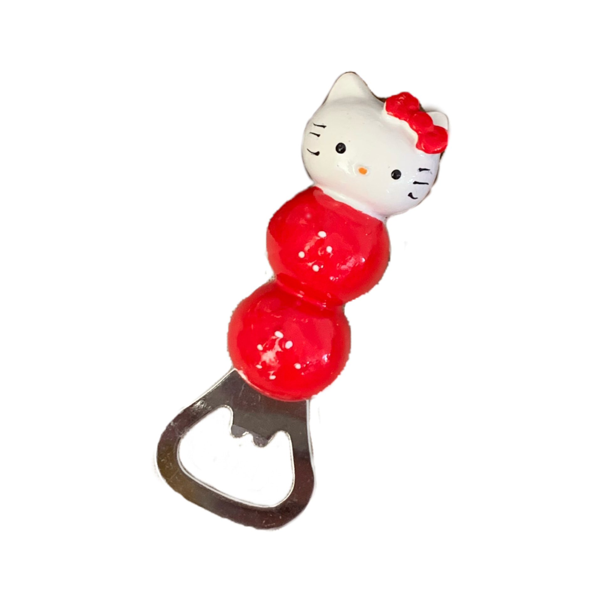 Cute cat sugar-coated haws bottle opener, high appearance level, irregular pose decoration props, household dining table beer screwdriver Item Picture
