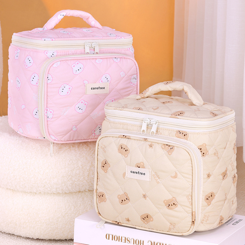 New high-appearation-level multi-functional magic makeup bag, zoned storage for cosmetics, travel portable toiletry bag details Picture
