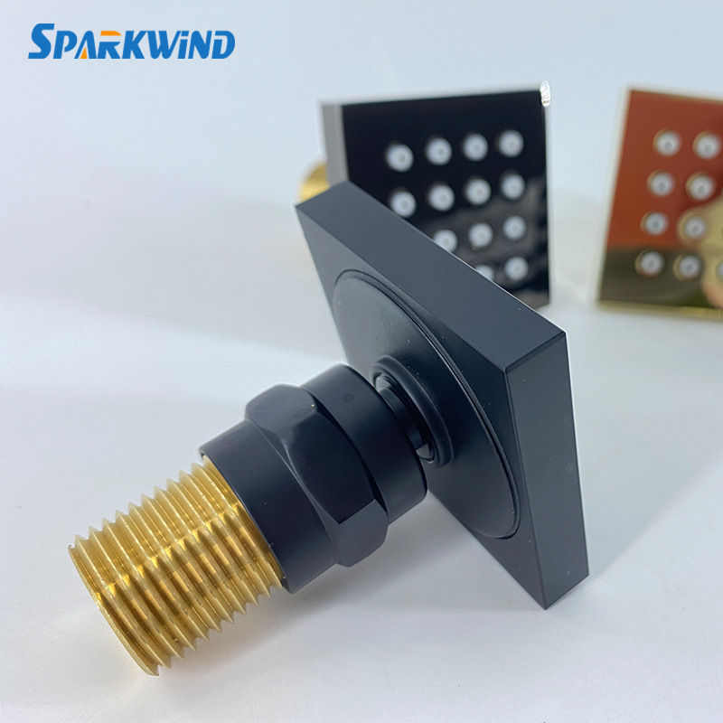 Factory direct supply of square small side spray all-copper small top spray heads, showerheads and massage shower heads full figure