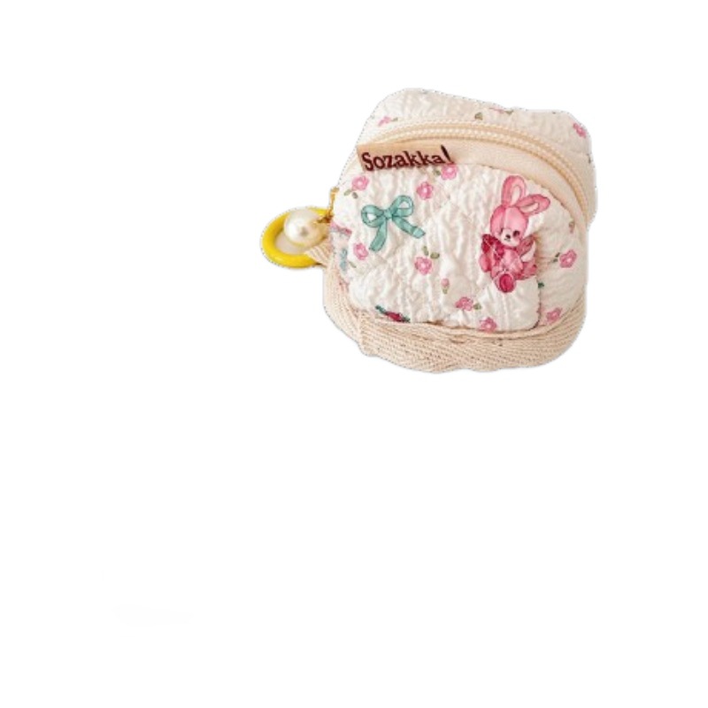 47291 Cute embossed compact and portable, suitable for storing Apple wireless Bluetooth stereo earphone cases Item Picture