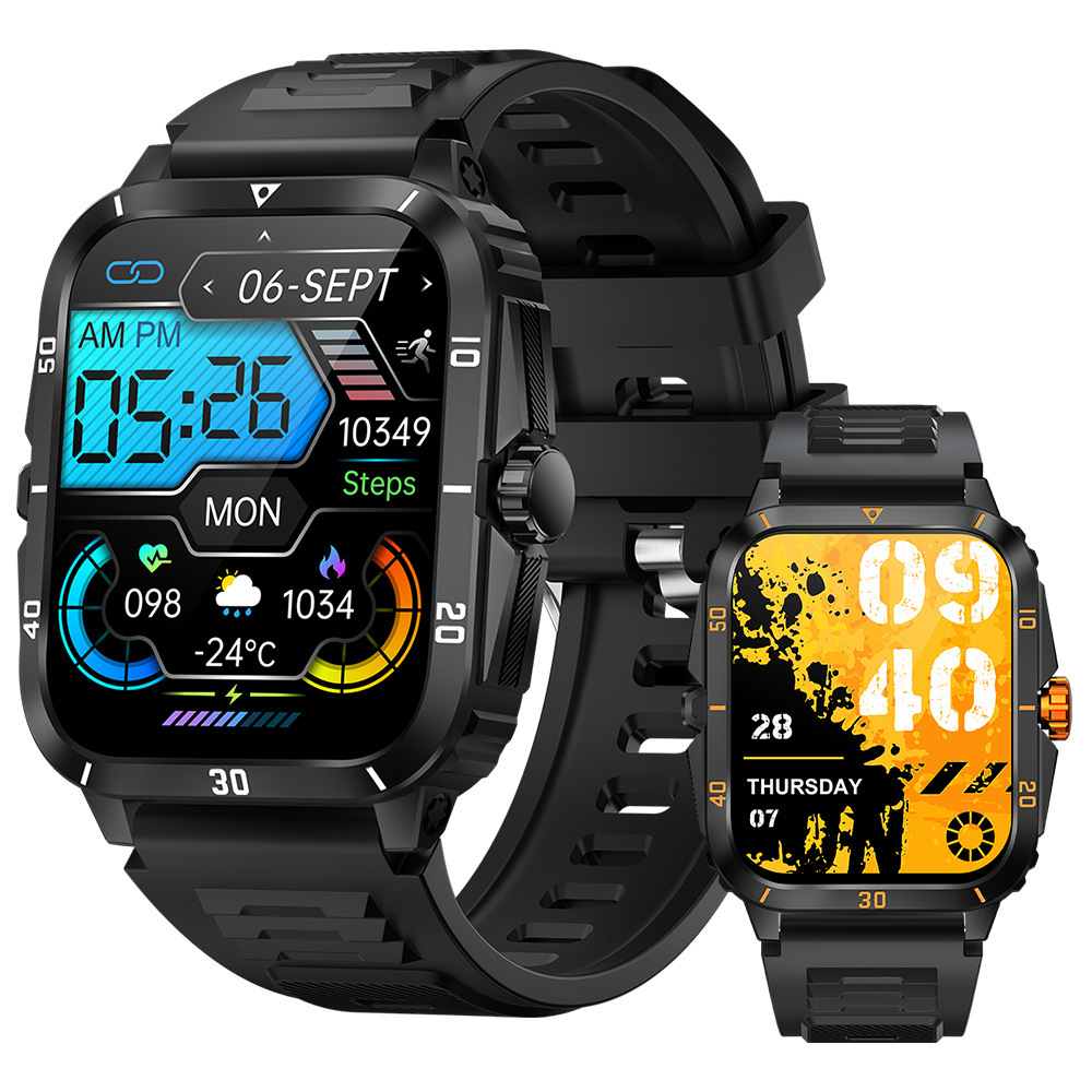 KT71 Cross-border new smartwatch, multi-functional wireless communication, waterproof step counting, voice assistant, sports watch Item Picture