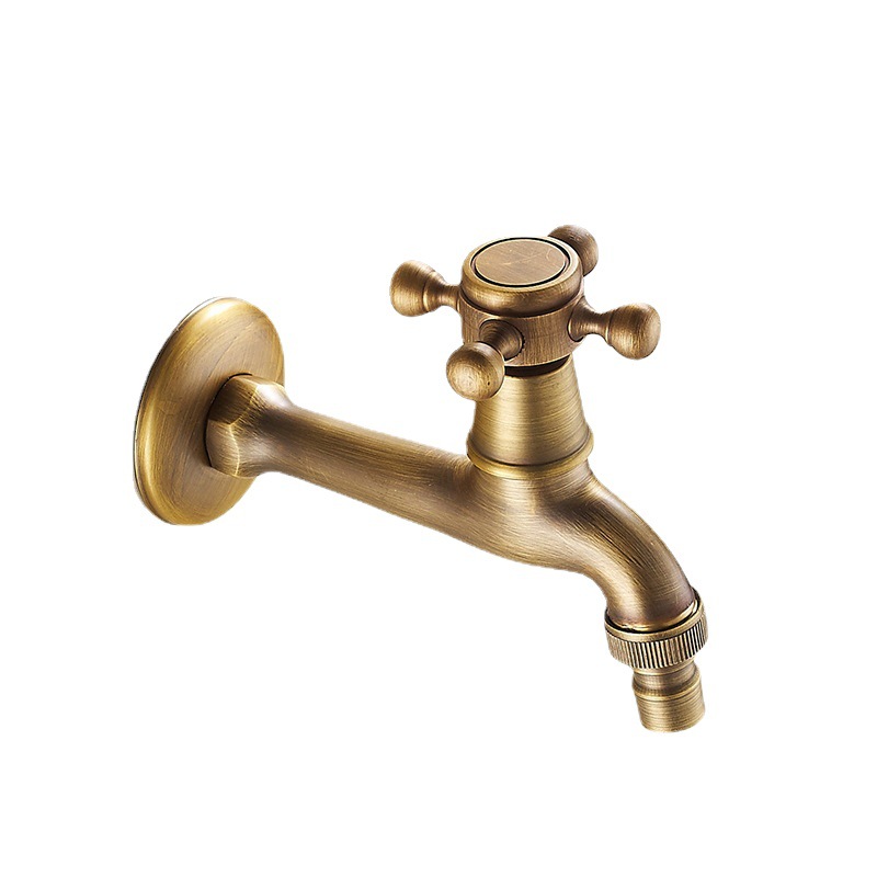 Antique mop, pool faucet, all-copper washing machine faucet wholesale, extended faucet, outdoor 4-minute quick-opening Item Picture