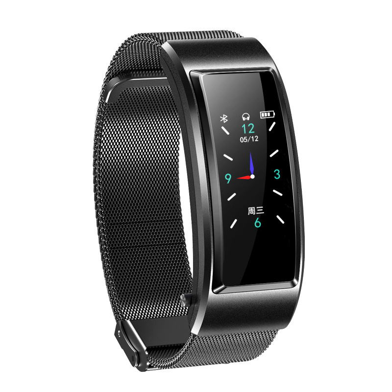 B6S Color screen smart bracelet, Bluetooth headset, wrist detachable call, multi-functional adult sports watch Item Picture