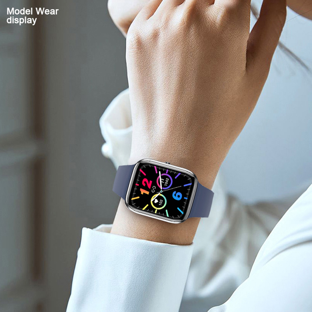 The Zongxin Y9PRO smartwatch is a fashionable watch for calls, music playback, step counting, heart rate, blood oxygen, and sports Specification drawing