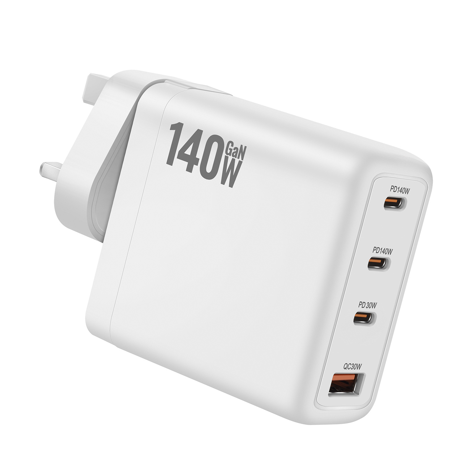 140W gallium nitride charger PD3.1 fast charging Ga charger multi-port fast charging suitable for laptops and mobile phones. Item Picture